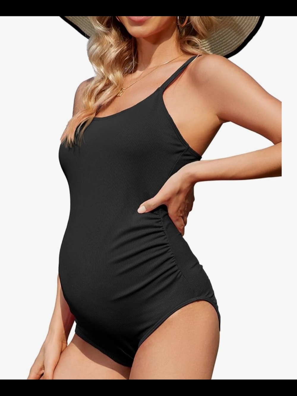 Black Maternity One-Piece Swimsuit XXL bnib